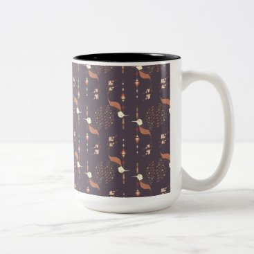 Vintage ethnic tribal aztec bird Two-Tone coffee mug Vintage ethnic tribal aztec bird Two-Tone coffee mug