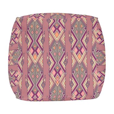 Vintage ethnic tribal aztec ornament outdoor pouf Vintage ethnic tribal aztec ornament outdoor pouf