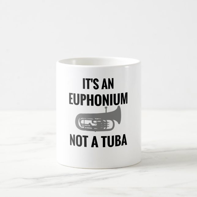 Vintage Euphonium Gifts | Euphonium Player Gifts Coffee Mug (Center)