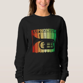Vintage Euphonium Player Baritone Music Instrument Sweatshirt