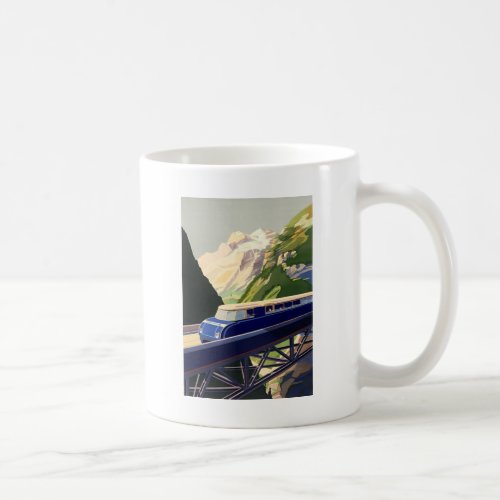 Vintage Europe Rail Travel Coffee Mug