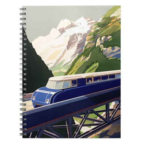 Vintage Europe Rail Travel Notebook