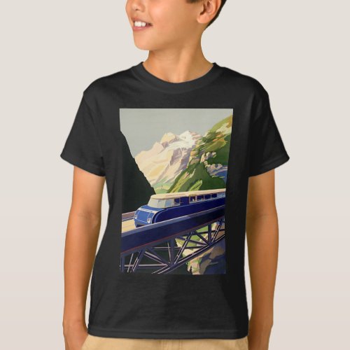 Vintage Europe Rail Travel T_Shirt