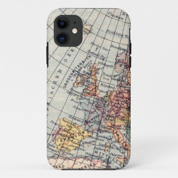 Vintage European Map Iphone 5 Case-mate Iphone 11 Case by Vintage_Gifts at Zazzle