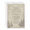 Vintage Evergreen Wedding Invitation