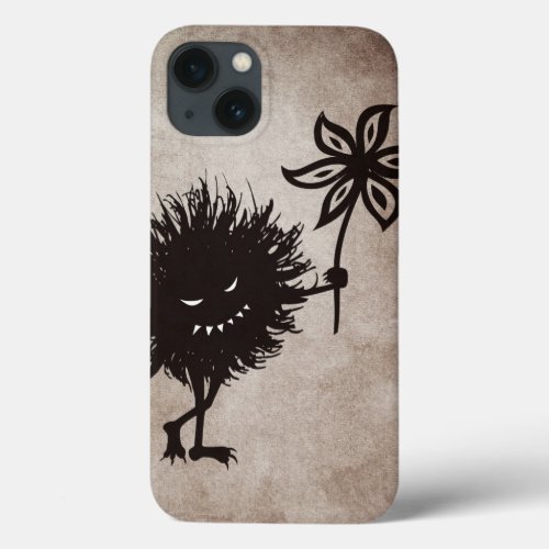Vintage Evil Bug Gives Flower Halloween iPhone 13 Case