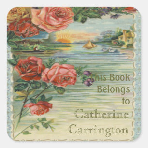 Vintage Ex Libris Bookplate Stickers