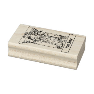 Vintage Ex Libris Girl With Book Template Rubber Stamp