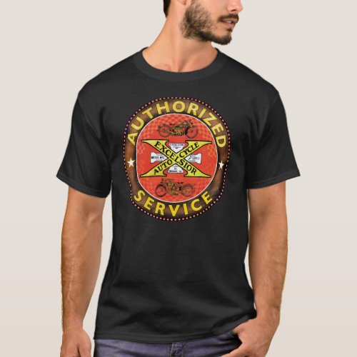 Vintage Excelsior Motorcycles sign T_Shirt