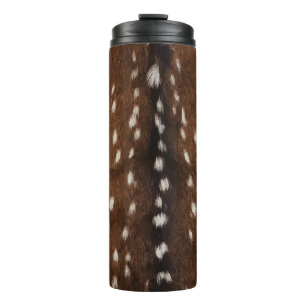 Vintage Exotic Axis Deer Hide Print Thermal Tumbler