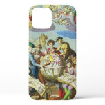 Vintage Explorers with Antique Globe Map, 1542 iPhone 12 Case