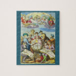 Vintage Explorers with Antique Globe Map, 1542 Jigsaw Puzzle