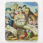 Vintage Explorers with Antique Globe Map, 1542 Mouse Pad