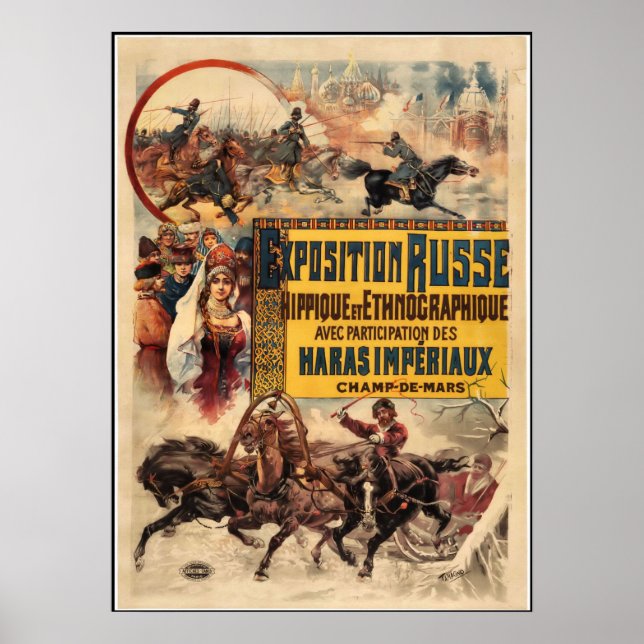 Vintage "Exposition Russe" Poster (Front)