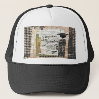 Vintage Extraordinary  Graduation Cap  Tassel Trucker Hat by toots1 at Zazzle