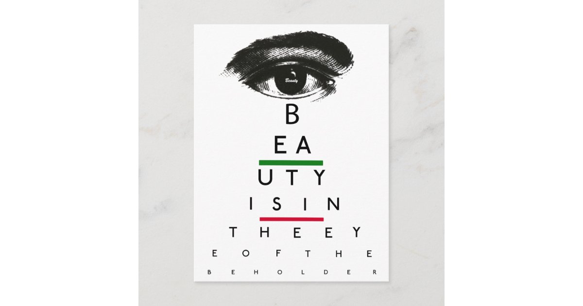 Vintage Eye Chart Gifts Postcard Zazzle