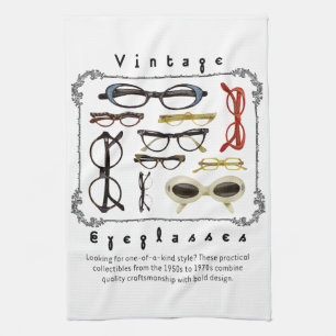 Vintage Eyeglasses 01 Towel