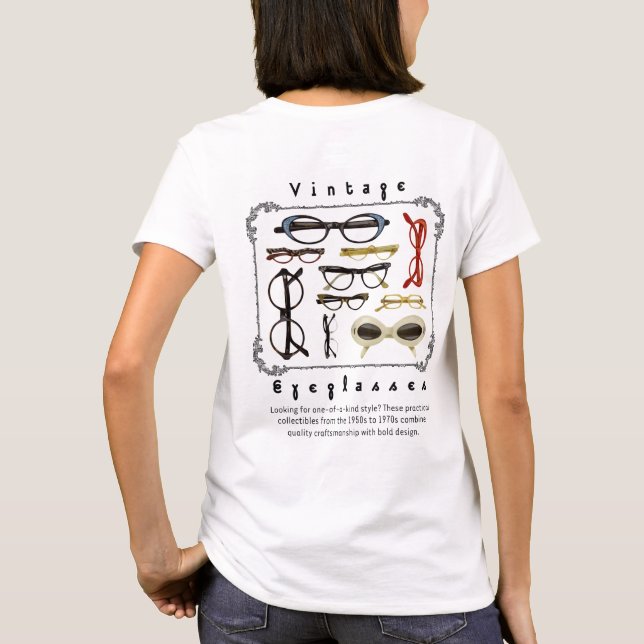 Vintage Eyeglasses 02 T-Shirt (Back)