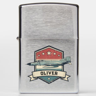 Vintage F-4 Phantom Badge Zippo Lighter