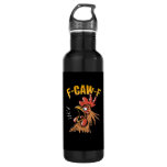 Vintage F-Caw-F Chicken F-Caw-F Funny Chicken Roos Stainless Steel Water Bottle