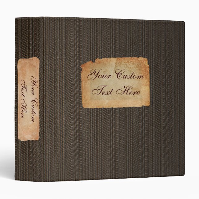 Vintage Fabric Custom 1.5" Binder (Front/Spine)