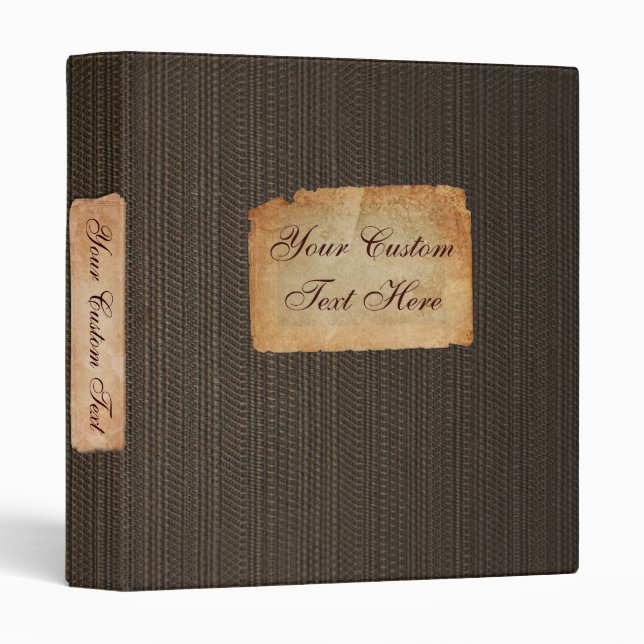 Vintage Fabric Custom 1" Binder (Front/Spine)