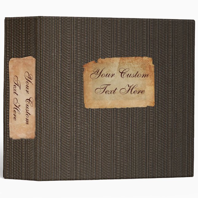 Vintage Fabric Custom 2" Binder (Front/Spine)