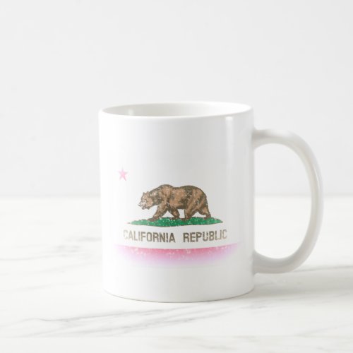 Vintage Fade California Flag Coffee Mug