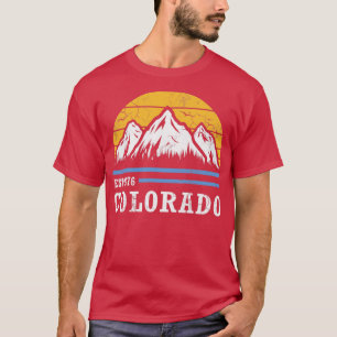 Vintage Fade Colorado EST 1876 Rocky Mountains T-Shirt