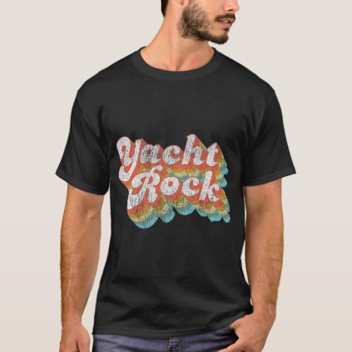 Vintage Fade Yacht Rock Party Boat Drinking Premiu T_Shirt