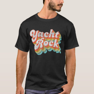 Vintage Fade Yacht Rock Party Boat Drinking T-Shirt