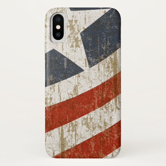 Vintage Faded American Case-Mate iPhone Case (Back)