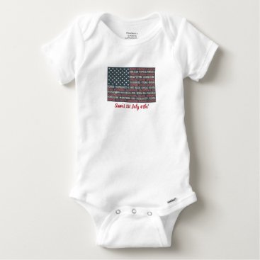 Vintage Faded American Flag State Names Words Art Baby Onesie Vintage Faded American Flag State Names Words Art Baby Onesie