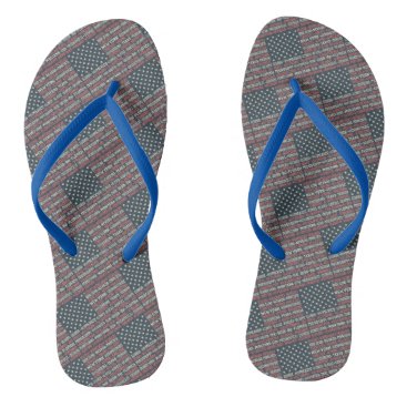 Vintage Faded American Flag State Names Words Art Flip Flops Vintage Faded American Flag State Names Words Art Flip Flops