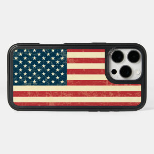 Vintage Faded American Flag USA iPhone 16 Pro Max Case