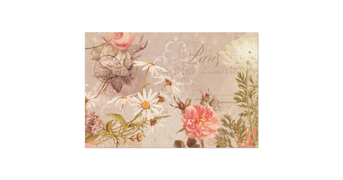 Vintage Wallpaper Tissue Paper