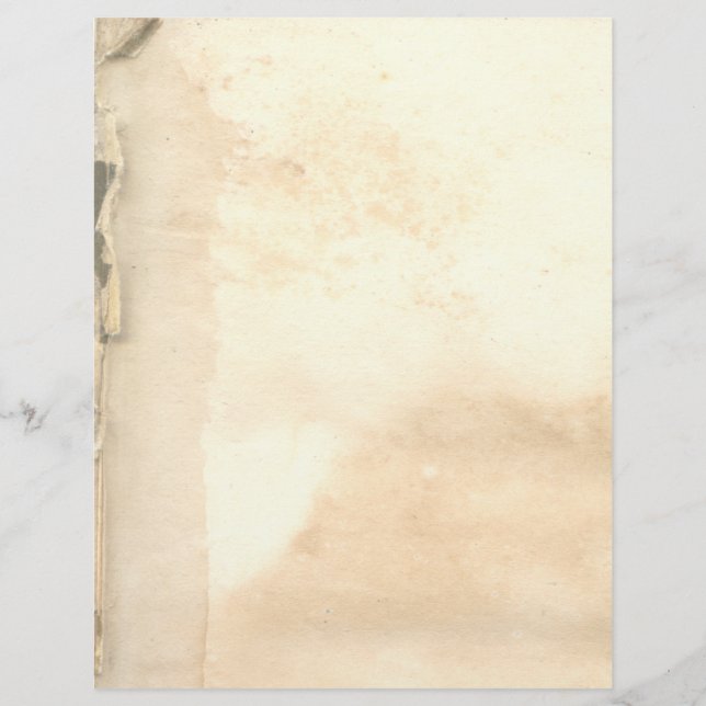 Vintage Faded Old Book Leaves Letterhead (Front)