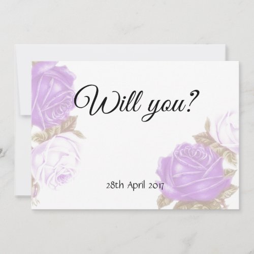 Vintage Faded Roses Will you be my Bridesmaid card
