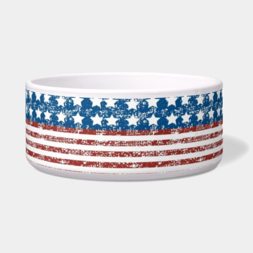 Vintage Faded USA Flag Multi Use Bowl