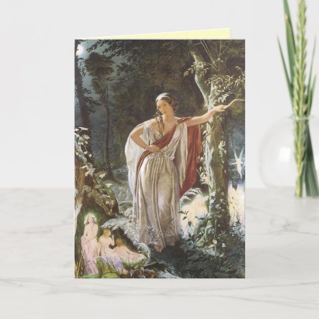 Vintage Faerie Greeting Card (Front)