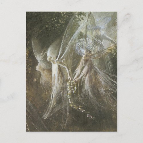 Vintage Faerie Postcard