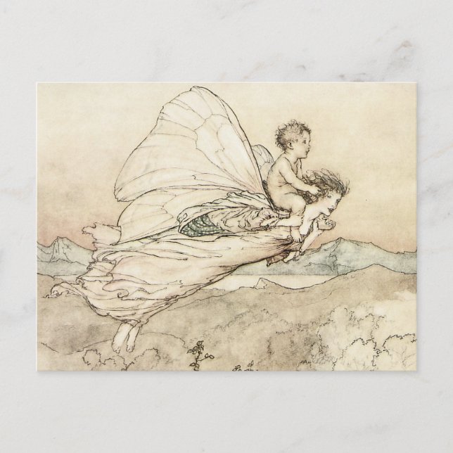 Vintage Faerie Postcard (Front)