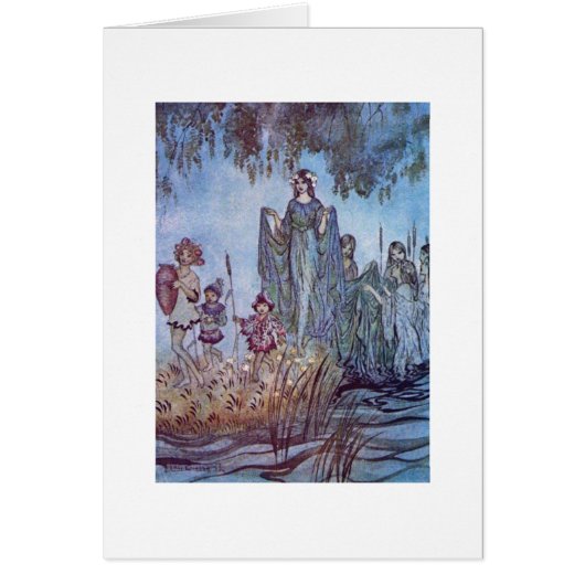 Vintage - Fair Maiden with Children, (Front)