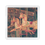 Vintage Fairground Carousel Horses Acrylic Tray