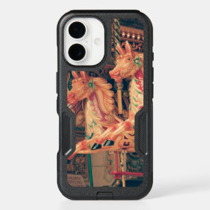 Vintage Fairground Carousel Horses iPhone 16 Case