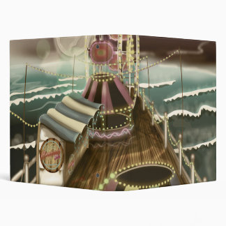 Vintage Fairground seaside Peer 3 Ring Binder