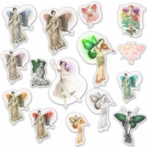 Vintage Fairies Assorted Stickers