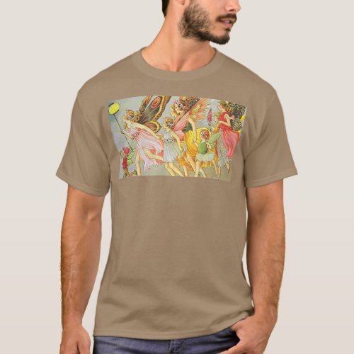 Vintage Fairies Cottagecore Ethereal Art Fairycore T_Shirt