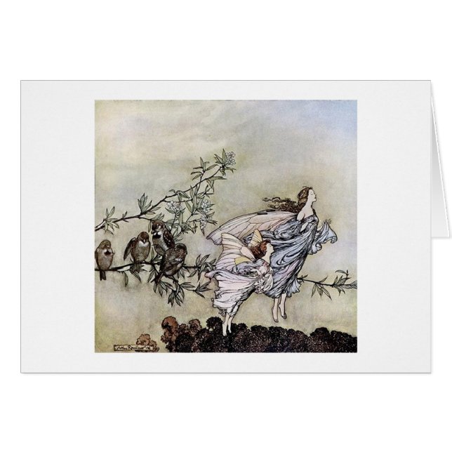 Vintage - Fairies in Flight, (Front Horizontal)