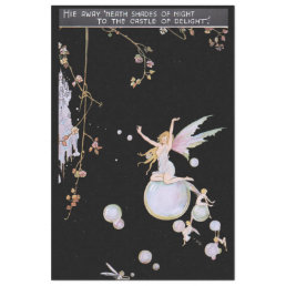 Vintage Fairies on Bubbles &amp; Fantasy Castle Tissue Paper